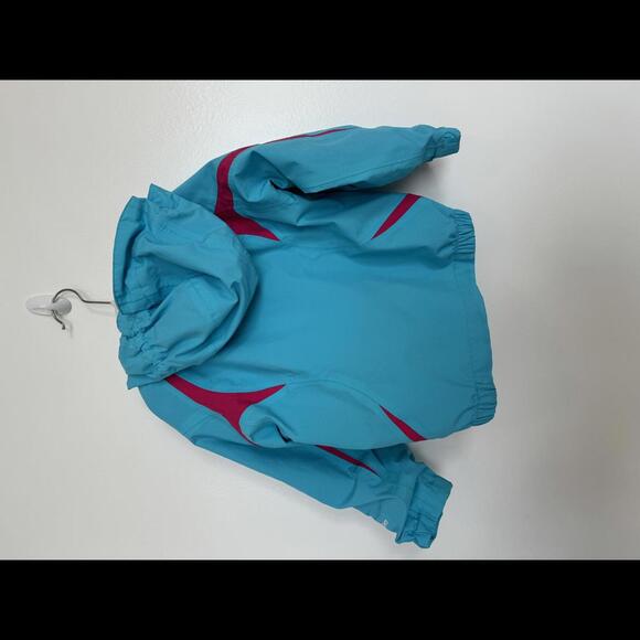 The North Face Hyvant Toddler Rain Jacket - Retro Blue & Pink - Size 2T - Picture 2 of 3